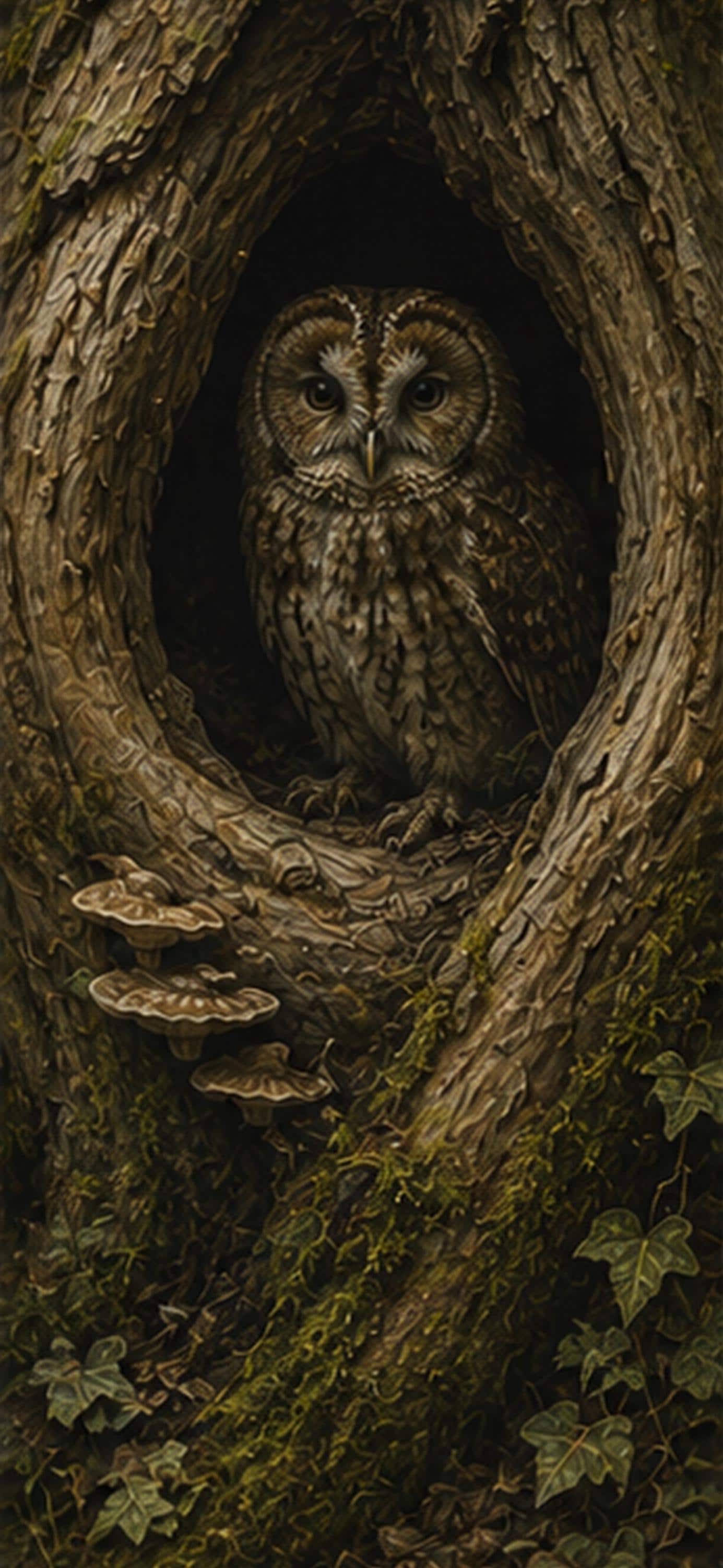 Forest Creatures Phone Wallpaper Bundle | Moody Woodland Scenes, Lock Screen, Cottagecore Digital Download