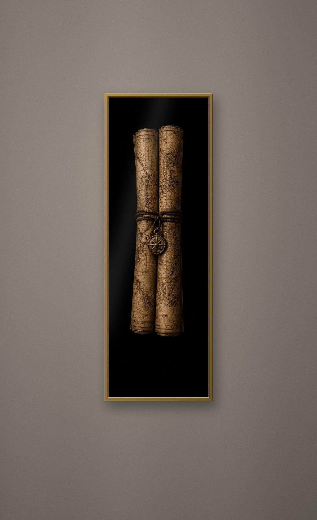 The Cartographers Cabinet: Dark Academia Wall Art | Antique Gold Black Prints | Digital Download Set