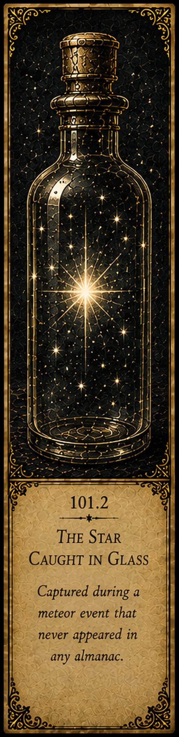 Lights That Refuse to Die, Dark Academia Bookmarks | Gothic Curiosities, Antique Gold | Printable Digital Download