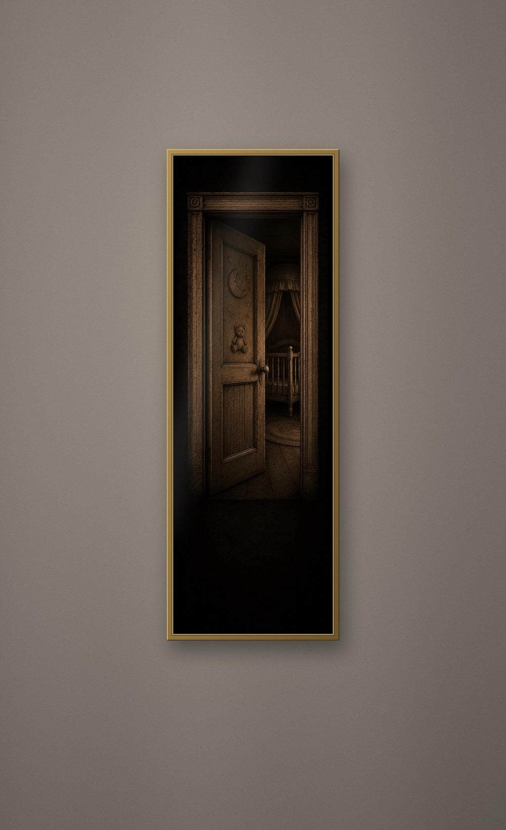 The Dreaming House Prints, Dark Academia Gothic Wall Art | Antique Gold Black Illustration | Digital Download | Moody Home Decor