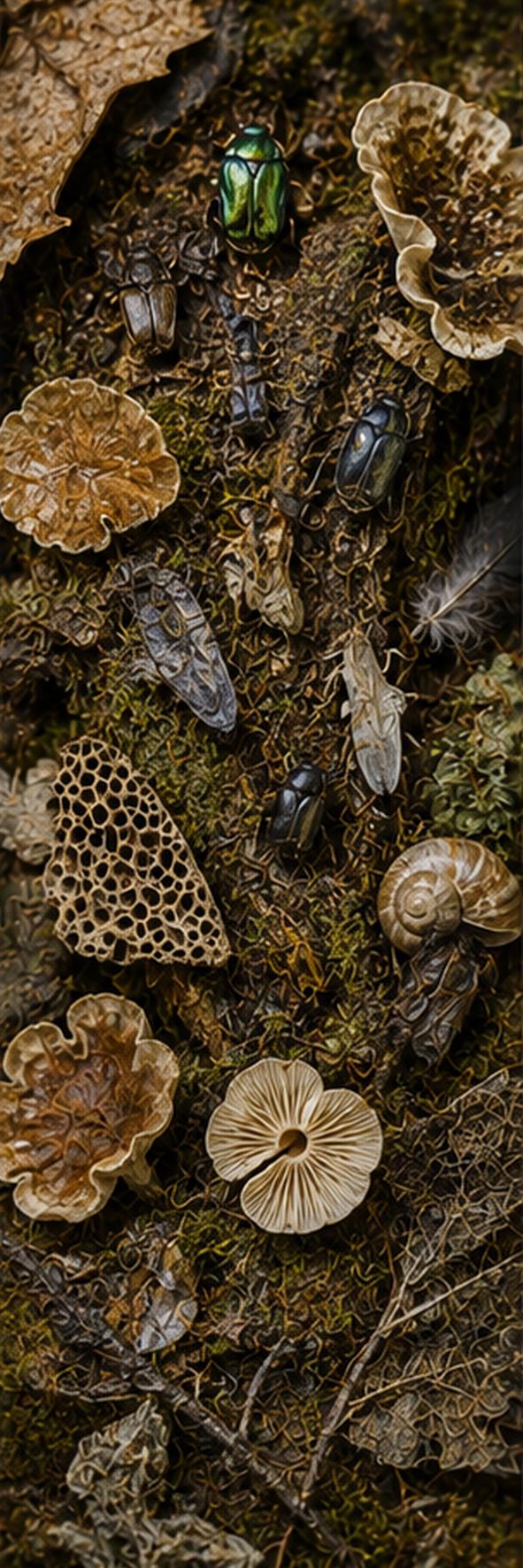 Goblincore Bookmarks Printable Set | Deer Skull, Raven Skull, Botanicals (Digital Download)