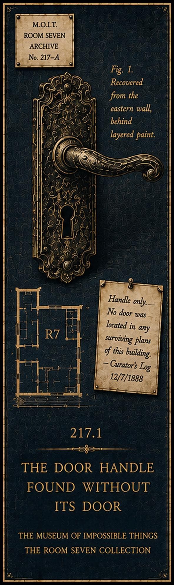 The Room Seven Collection Dark Academia Bookmarks | Gothic Cabinet of Curiosities | Printable, Museum Inspired Art