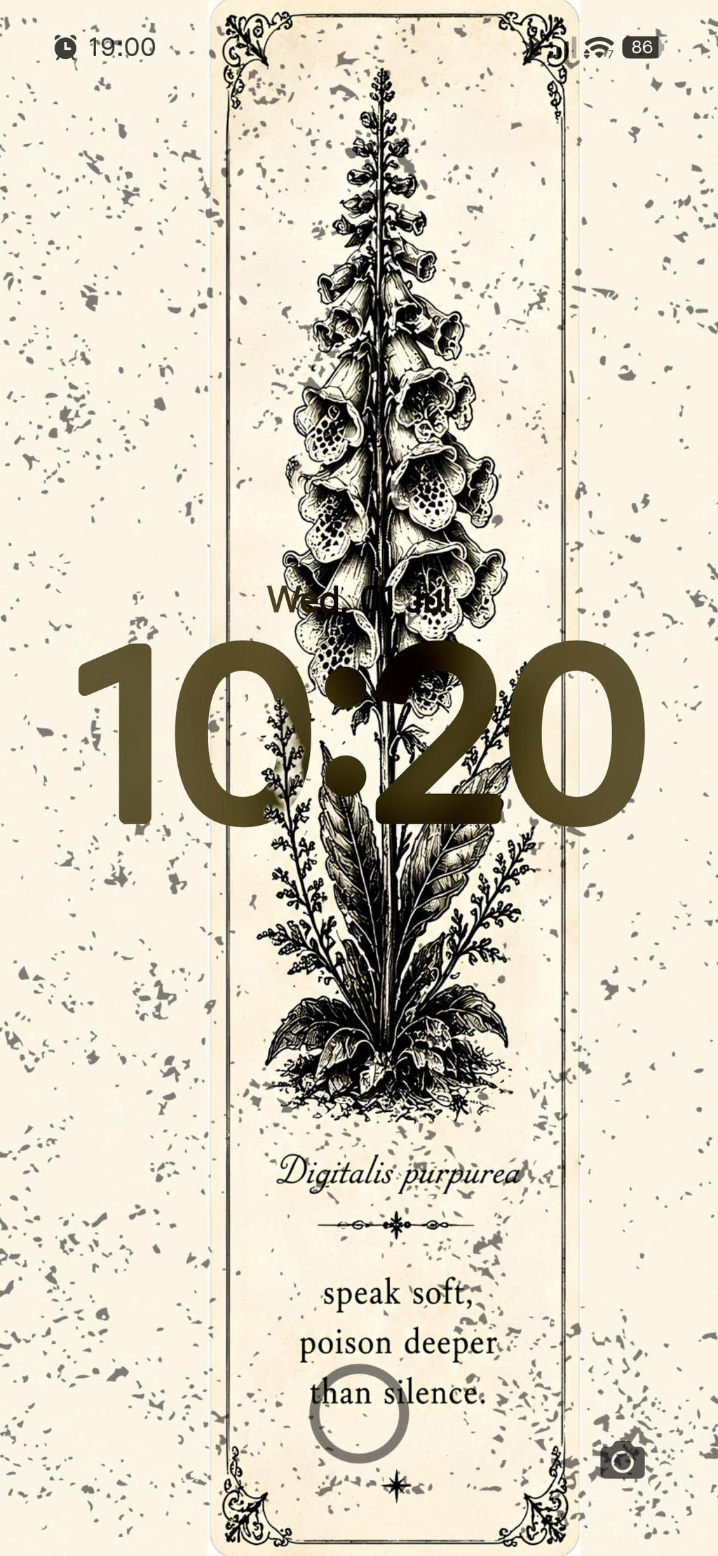 Poison Garden Phone Wallpaper Bundle | Botanical Witchy Digital Download | Dark Academia Lock Screen Set | Toxic Plant Aesthetic