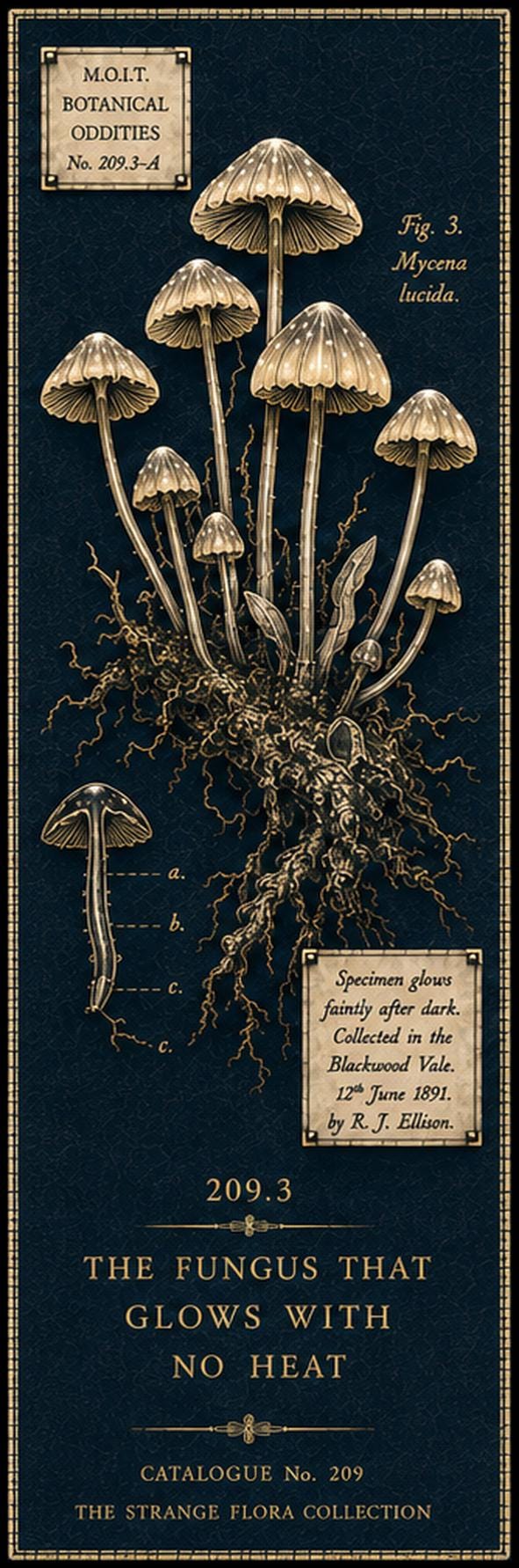 Strange Flora Printable Bookmarks | Gothic Botanical Art, Dark Academia | Occult Plant Designs, Book Lover Gift