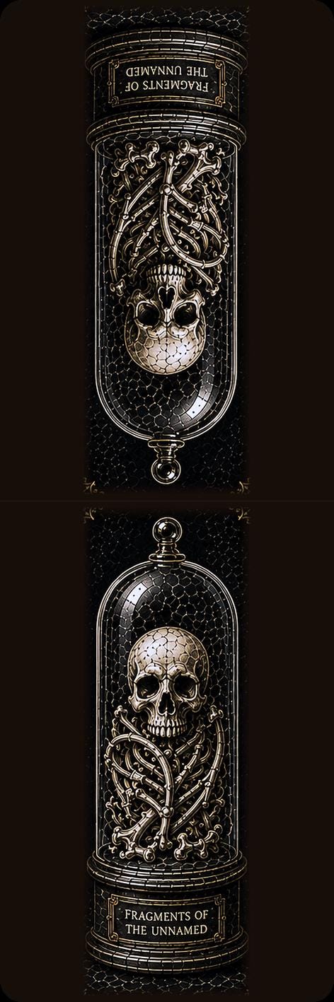 The Bone Custodian Bookmark | Dark Academia Set of 5 | Standard or Magnetic | Gothic Cabinet of Curiosities