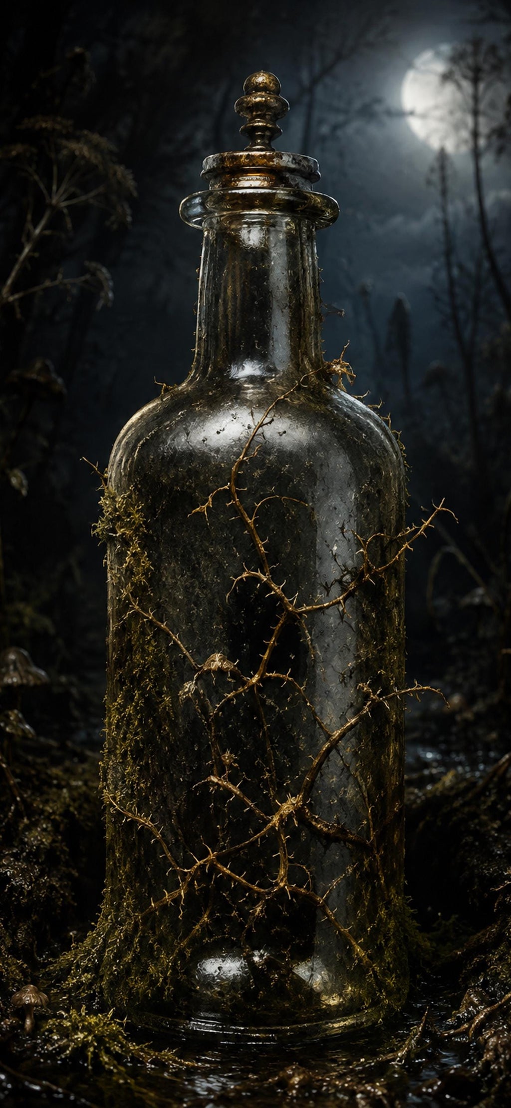 The Bog Keeper Lock Screen Bundle | Dark Goblincore Wallpaper | Moody Bog Aesthetic | Witchy Phone Digital Download Set