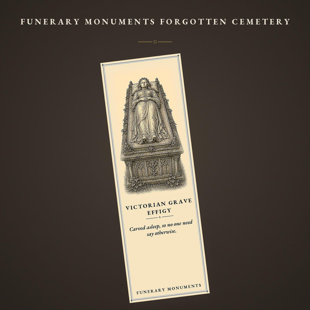 Funerary Monuments Printable Bookmarks | Dark Academia Gothic | Cemetery Reader Gift | Occult Stationery | Digital Download
