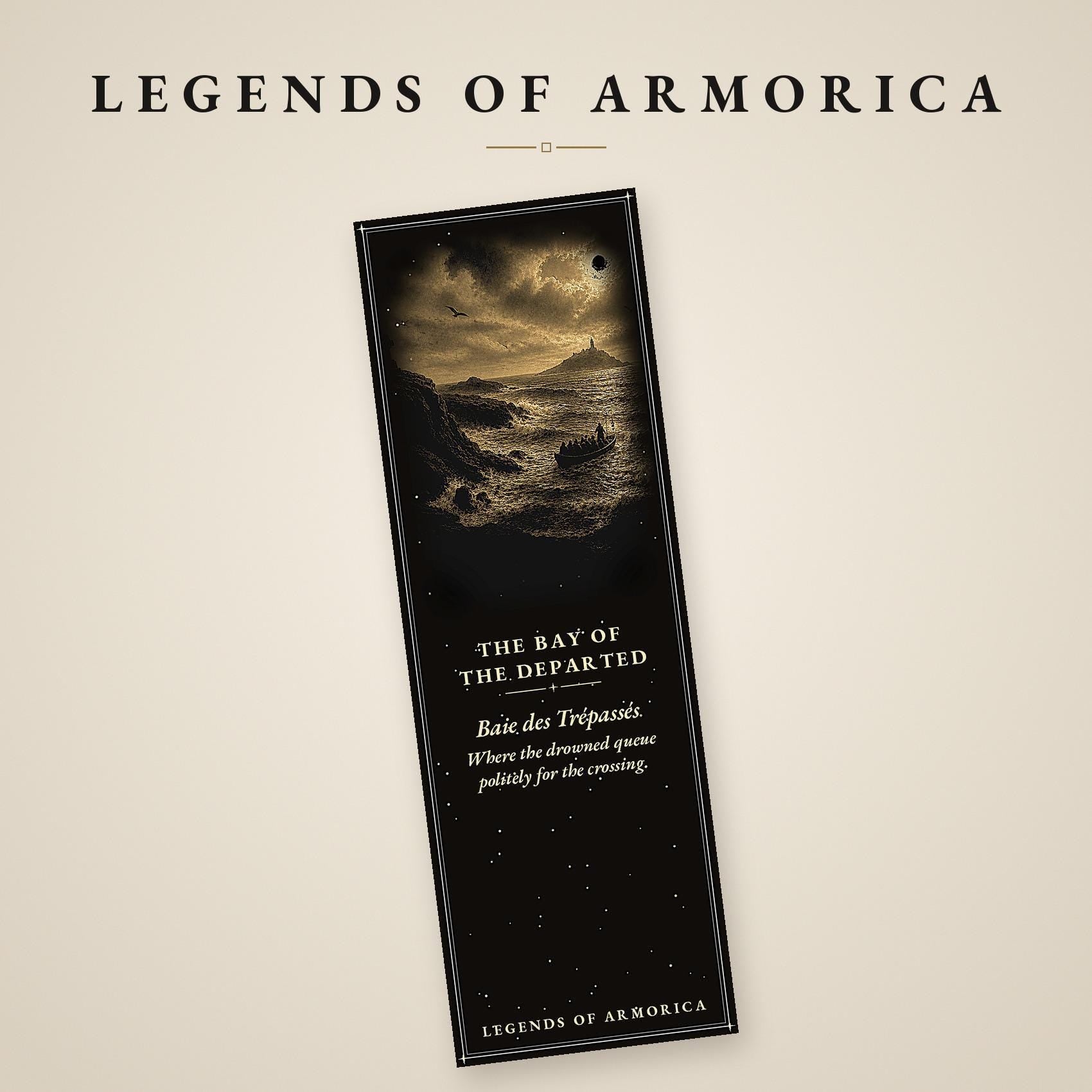 Legends of Armorica Bookmark, Dark Academia Breton Folklore | Magnetic Page Marker | Mythology Gift | Handmade