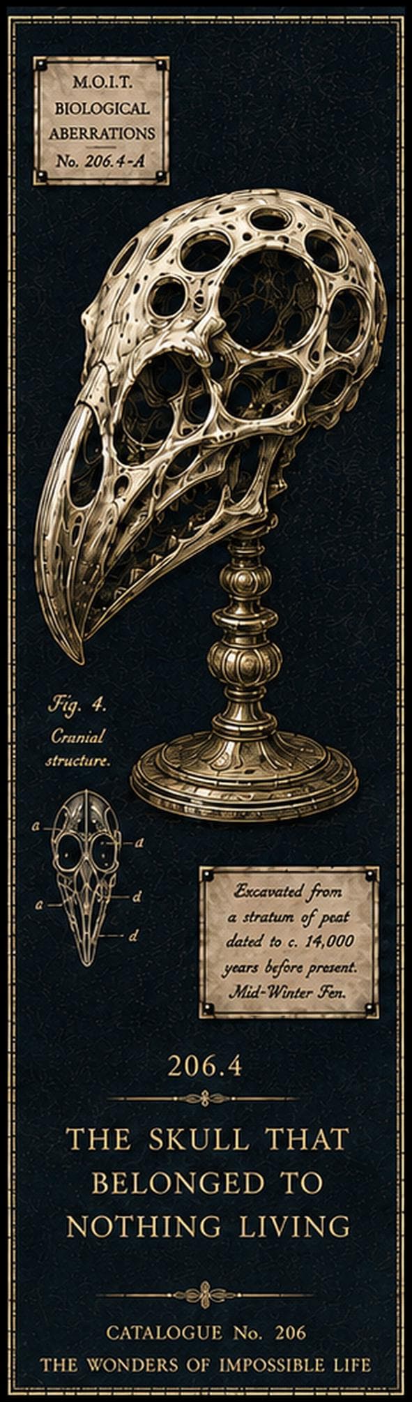 Wonders of Impossible Life Printable Bookmarks | Dark Academia, Gothic Cabinet Curiosities | Digital Download, Book Lover Gift
