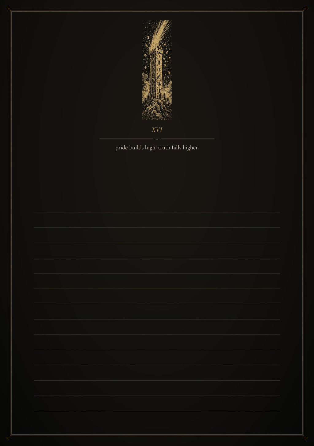 Arcana Obscura Tarot Journal Pages | Gothic Grimoire Digital Download | Witchy Planner | Dark Academia
