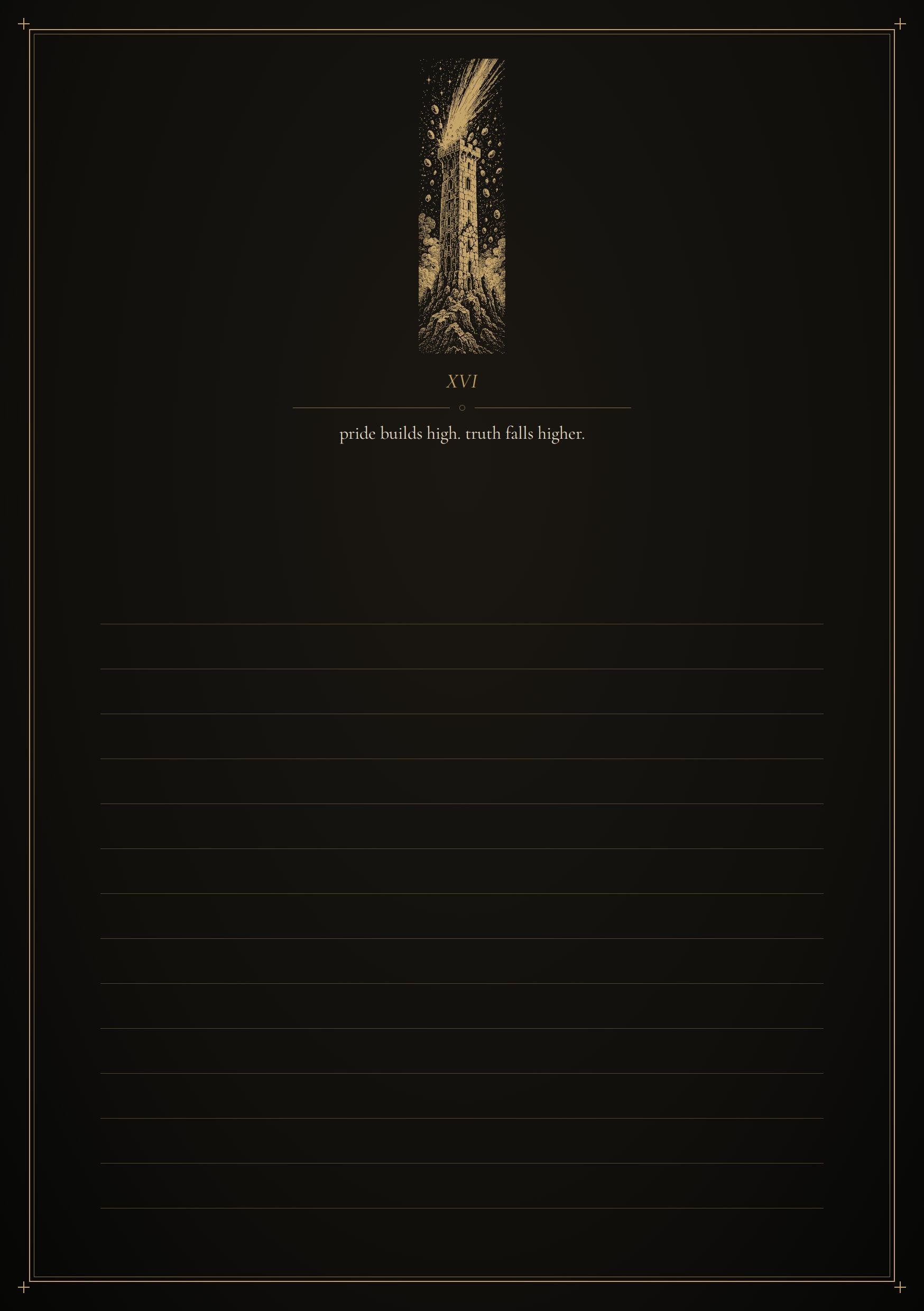 Arcana Obscura Tarot Journal Pages | Gothic Grimoire Digital Download | Witchy Planner | Dark Academia