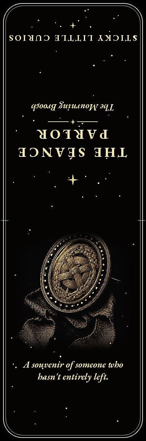 The Séance Parlor Bookmark, Victorian Spiritualism | Gothic Dark Academia | Magnetic Page Marker | Hand Finished