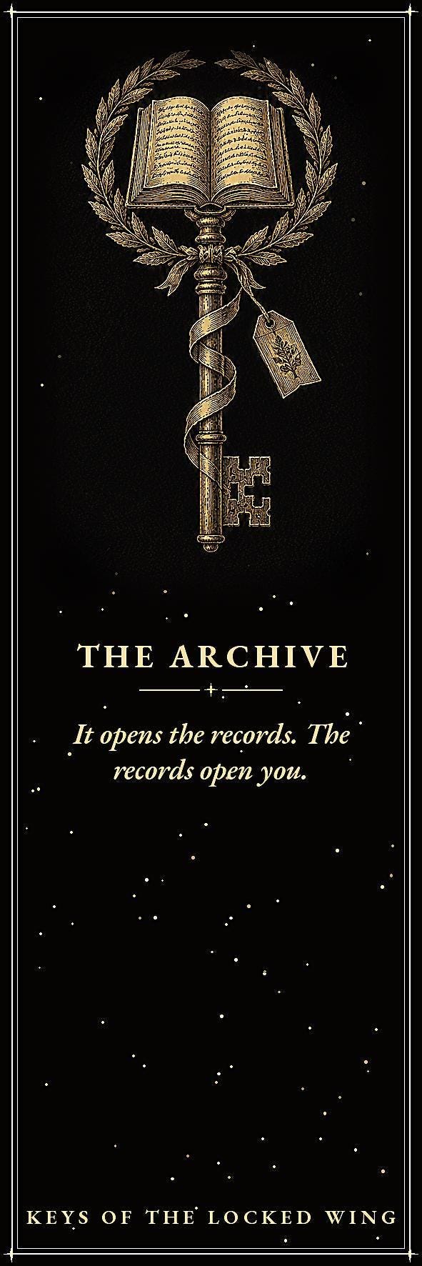 Keys Of The Locked Wing Skeleton Key Bookmark | Dark Academia | Magnetic Page Marker, Witchy Gift