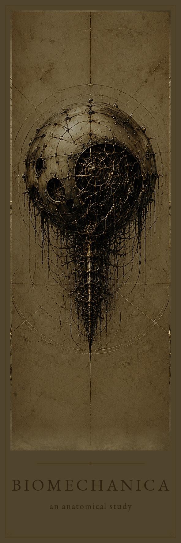 Eyes & Orbs Biomechanical Bookmark | Dark Academia Gothic | Anatomical Page Marker, Macabre Book Lover Gift