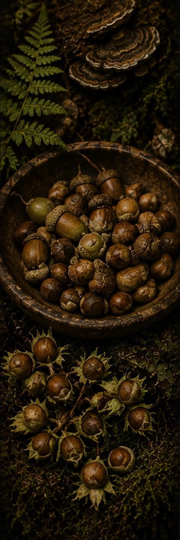 The Forager - Goblincore Bookmarks | Woodland Botanical, Edible Mushrooms, Forager Art, Digital Download