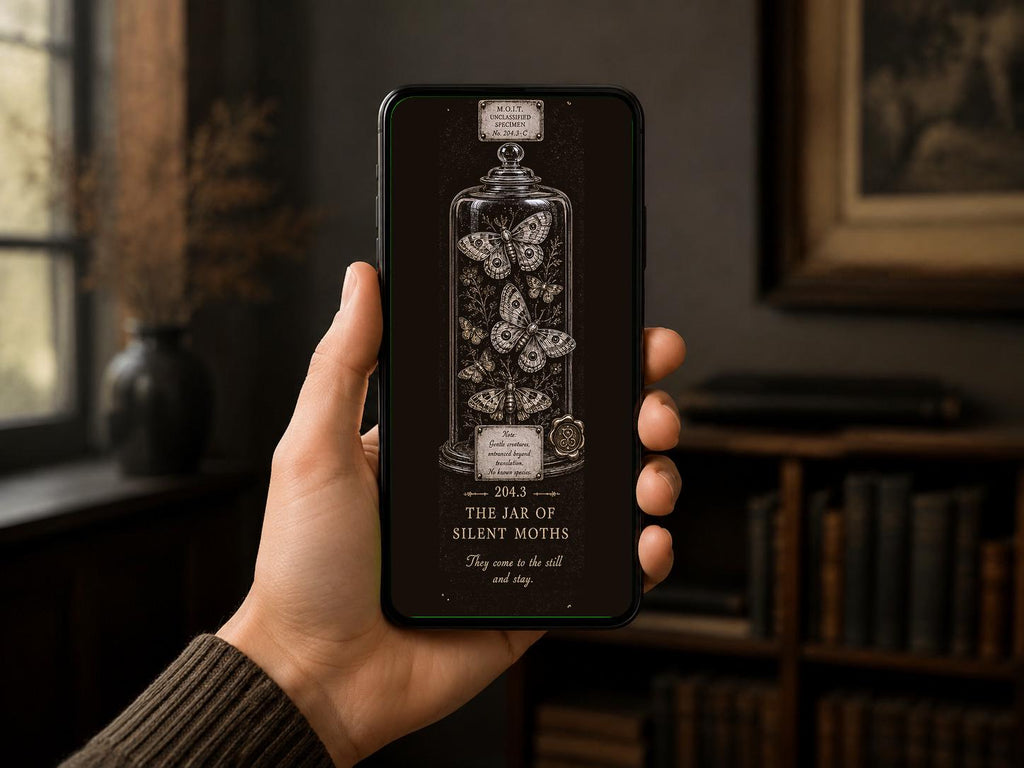 Unclassified Specimens Phone Wallpaper Bundle | Dark Academia Lock Screen | Gothic Museum Aesthetic | Digital Download