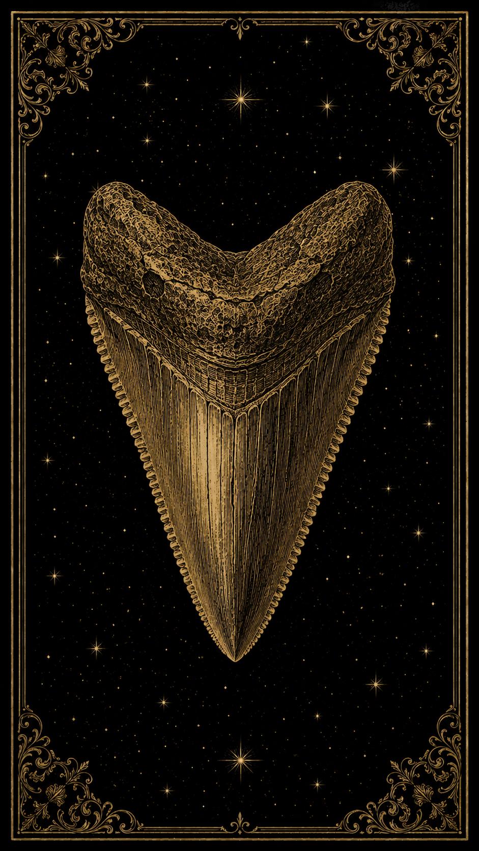 Specimens of What the Earth Forgot, Printable Bookmarks | Extinct Species Gold Linework | Dark Academia | Digital Download