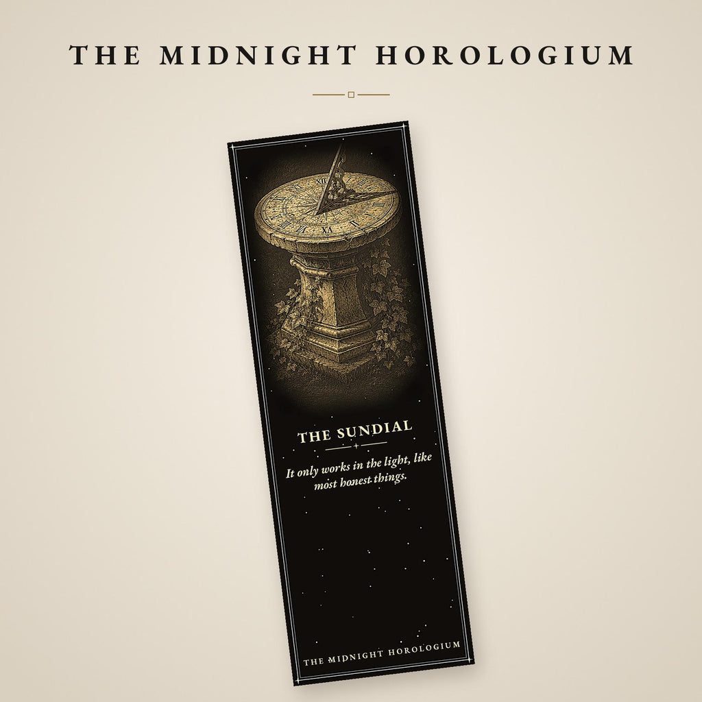 The Midnight Horologium Printable Bookmarks | Dark Academia Gothic Bookmark Set | Memento Mori Digital Download
