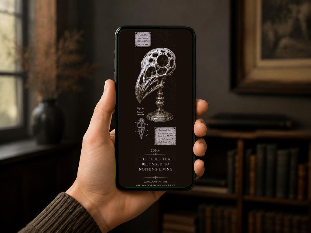 Dark Academia Phone Wallpaper Bundle | Cabinet of Curiosities Lock Screen (Digital Download)