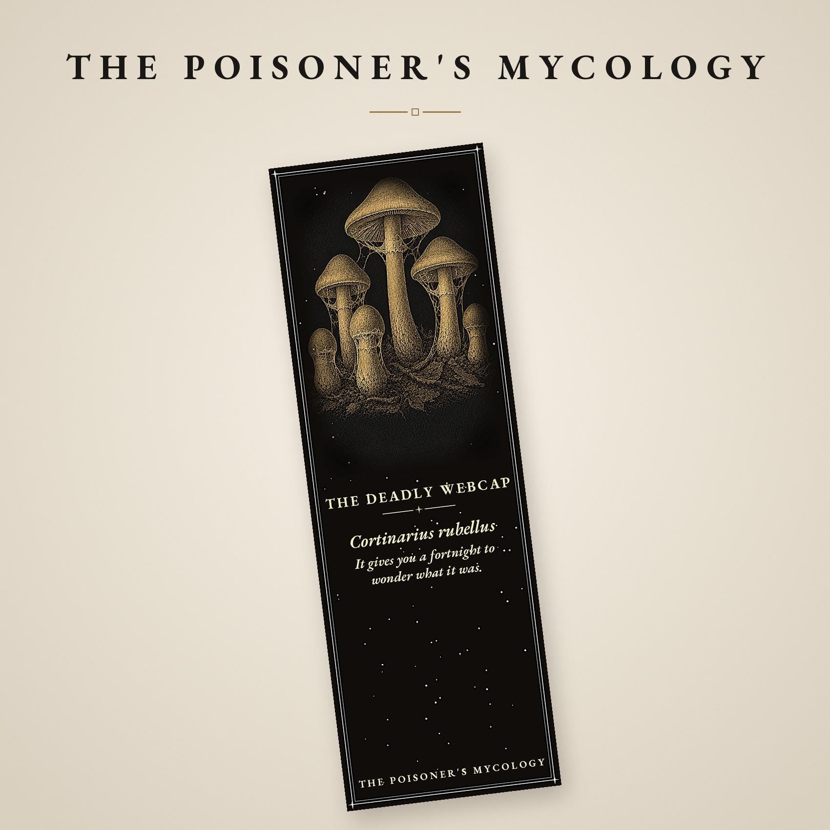The Poisoner's Mycology Printable Bookmarks | Dark Academia Gothic | Toxic Fungi Page Markers | Occult Gift Set