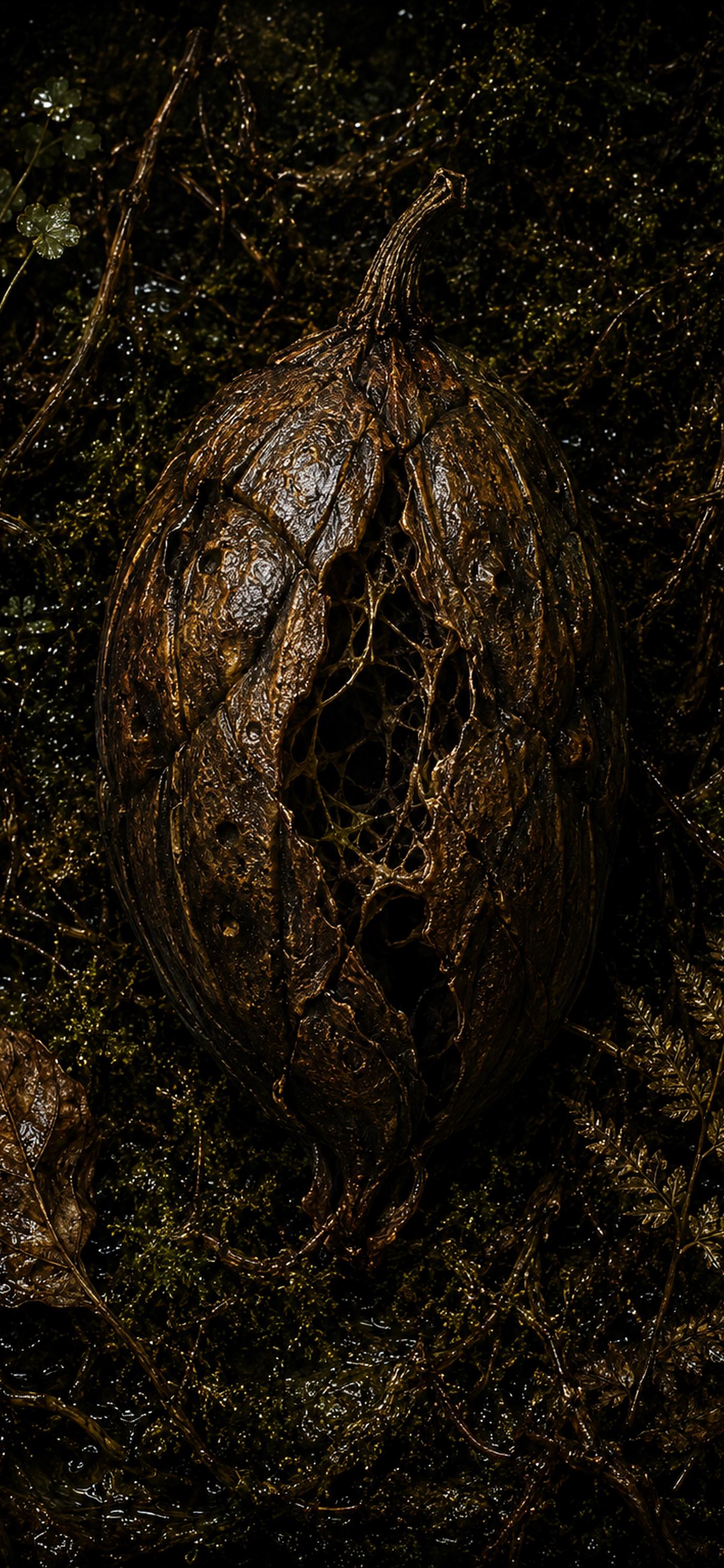 The Rotting Orchard Phone Wallpaper | Dark Goblincore Lock Screen | Decay Aesthetic, Wasps Design | Digital Download Set