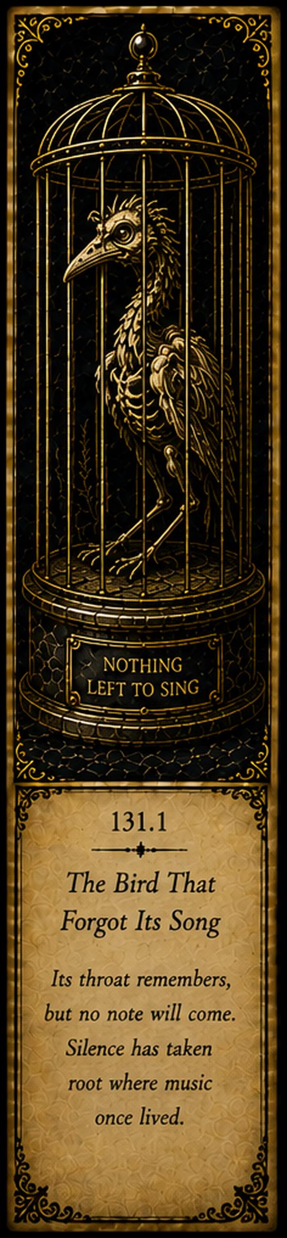 The Starved Menagerie, Dark Academia Printable Bookmarks | Gothic Curiosities | Antique Gold Design | Book Lover Gifts