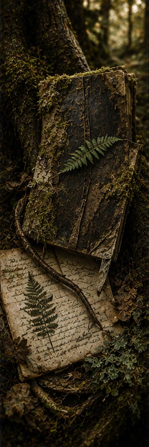Goblincore Bookmarks Set | Dark Cottagecore Woodland Botanicals (Digital Download)