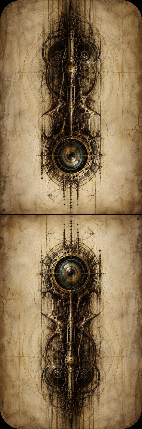 Eyes & Orbs Biomechanical Bookmark | Dark Academia Gothic | Anatomical Page Marker, Macabre Book Lover Gift