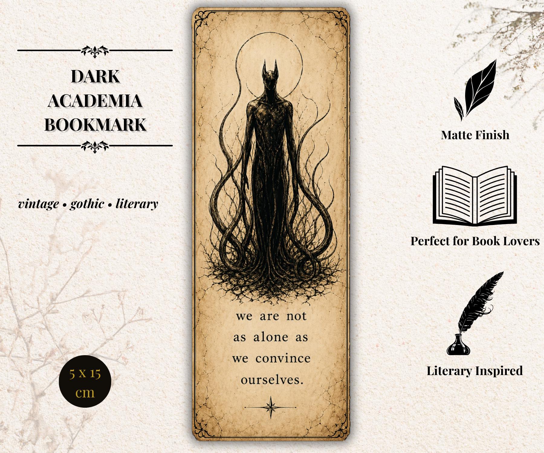 Dark Academia Bookmark | Gothic Bookmark | Choose Your Design | Raven, Moth, Key, Mirror, Lighthouse | Vintage Literary Gift for Book Lovers