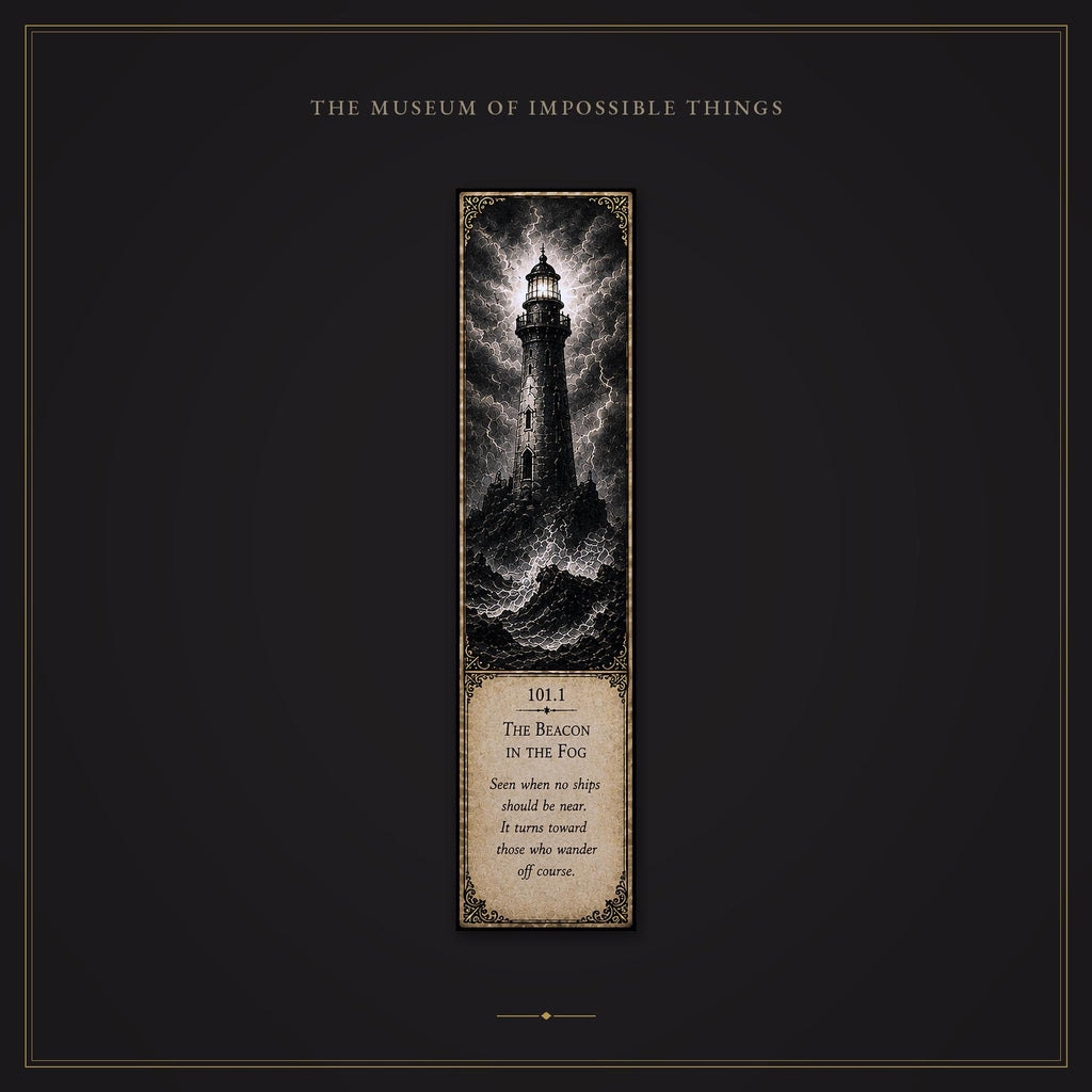 Lights That Refuse to Die Bookmark | Dark Academia Set of 5 | Standard or Magnetic | Gothic Cabinet of Curiosities