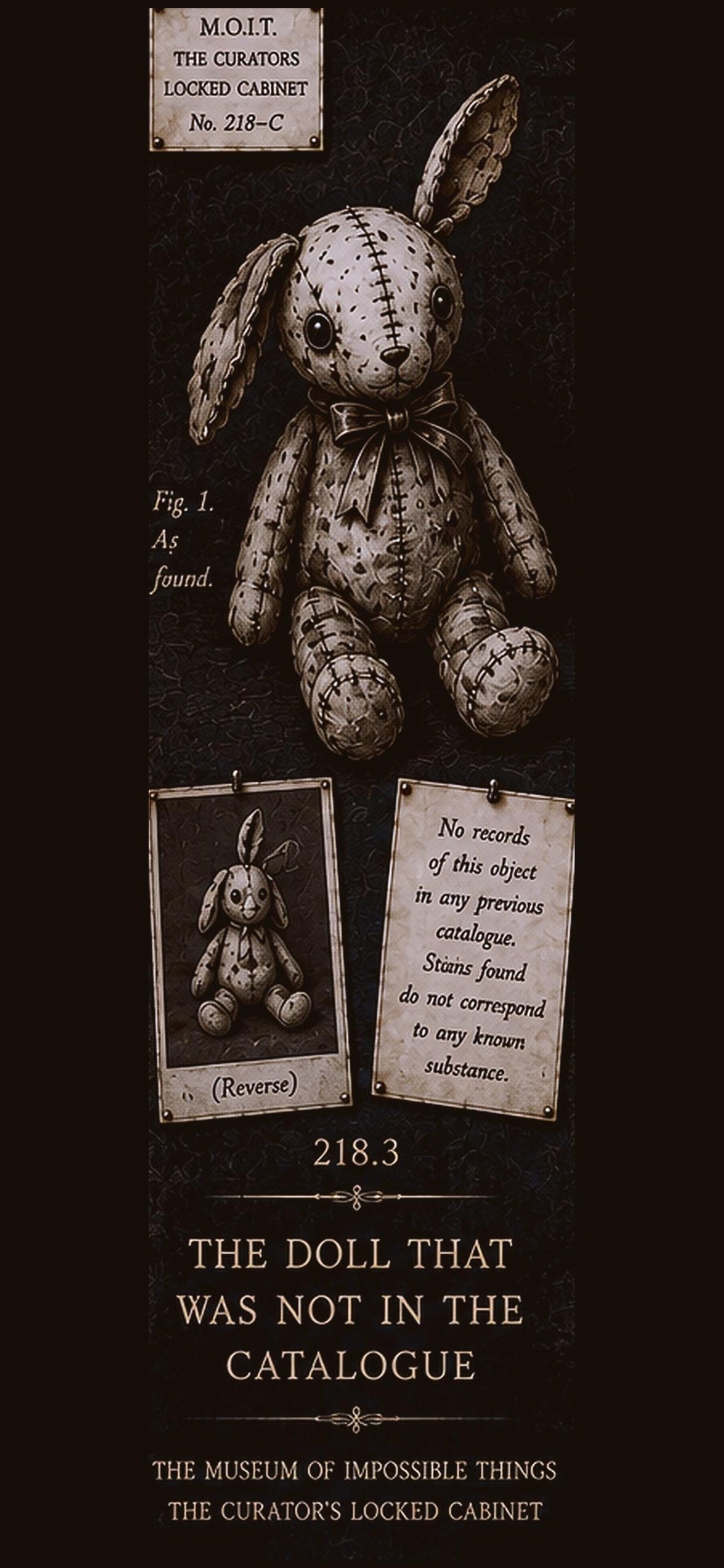 Curator's Locked Cabinet Phone Wallpaper | Dark Academia Lock Screen, Mystery Specimens Bundle