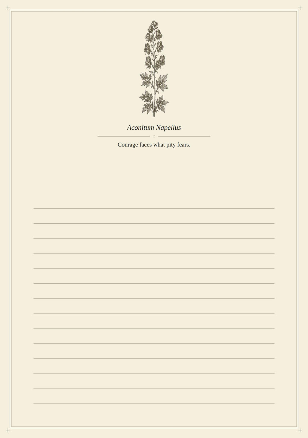 The Poison Garden - Grimoire of Forbidden Botanicals | Dark Academia Printable | Toxic Plants Journal Pages | Witchy Dividers