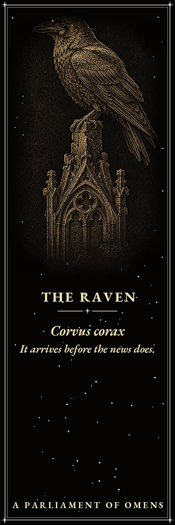 Printable Bookmarks | Gothic Raven, Crow, Owl Designs (Digital Download)