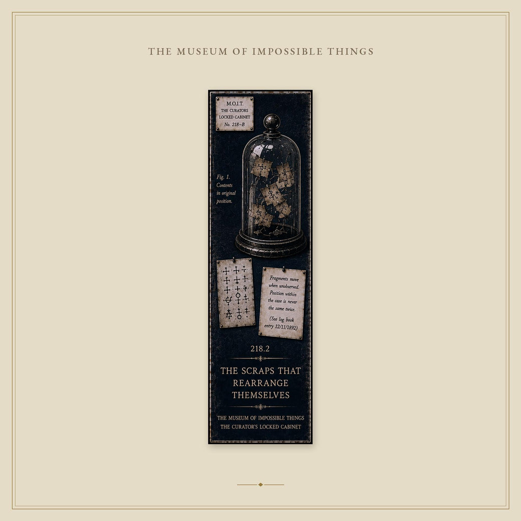 The Curator's Locked Cabinet Bookmark | Dark Academia Set of 5 | Standard or Magnetic | Gothic Cabinet of Curiosities