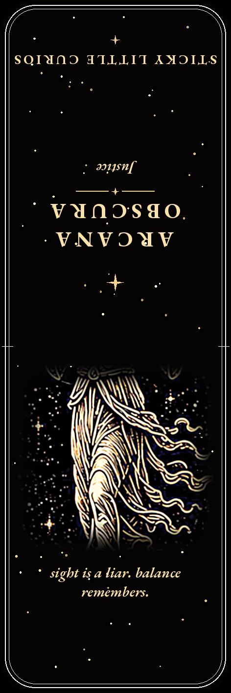 Arcana Obscura Bookmark | Dark Academia Tarot Bookmark | Standard or Magnetic Page Marker