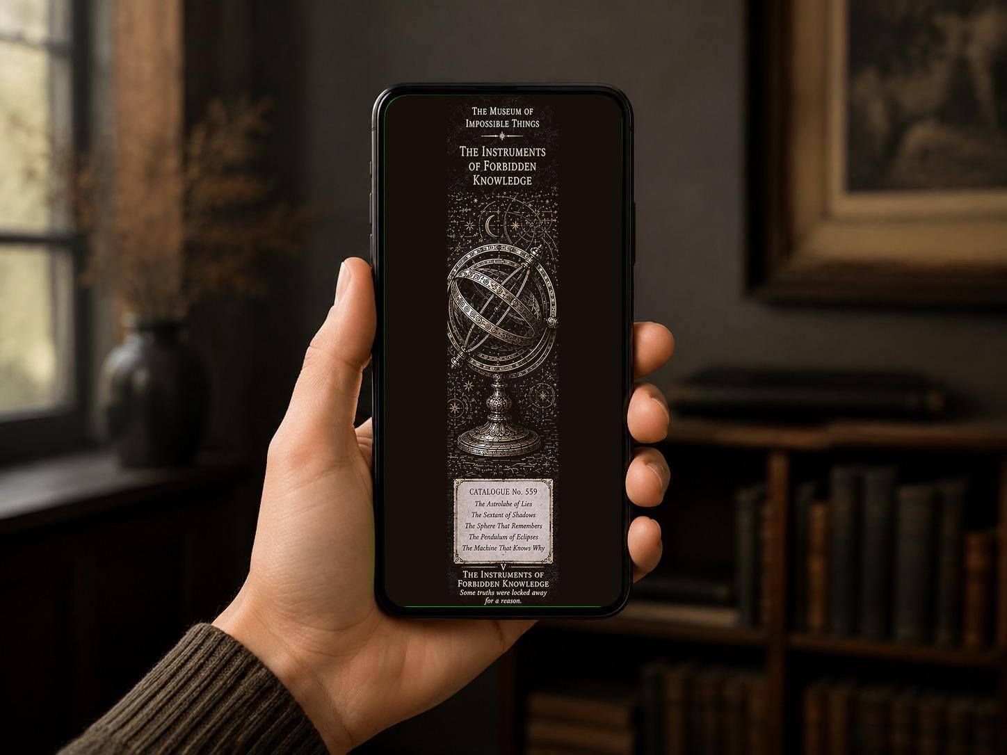The Beasts That Should Have Remained Legends - Dark Academia Lock Screen | Gothic Museum Wallpaper | Phone Bundle | Digital Download