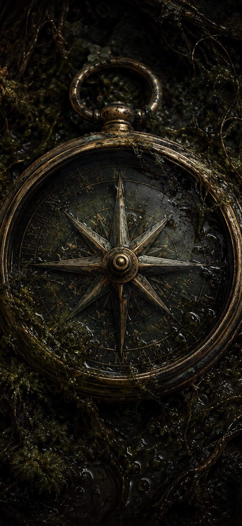 The Rotting Orchard Phone Wallpaper | Dark Goblincore Lock Screen | Decay Aesthetic, Wasps Design | Digital Download Set