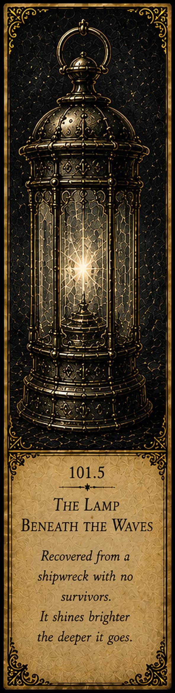Lights That Refuse to Die, Dark Academia Bookmarks | Gothic Curiosities, Antique Gold | Printable Digital Download