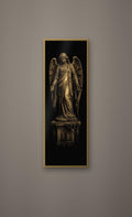 Submerged Chapel, Dark Academia Gothic Angel Prints | Antique Gold Altar Wall Art | Digital Download