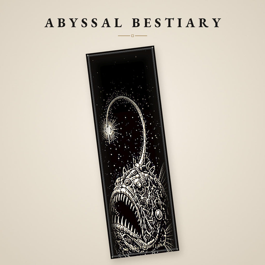 Abyssal Bestiary Bookmarks, Deep Sea Creatures | Gothic Printable Page Markers | Instant Digital Download | Ocean Aesthetic