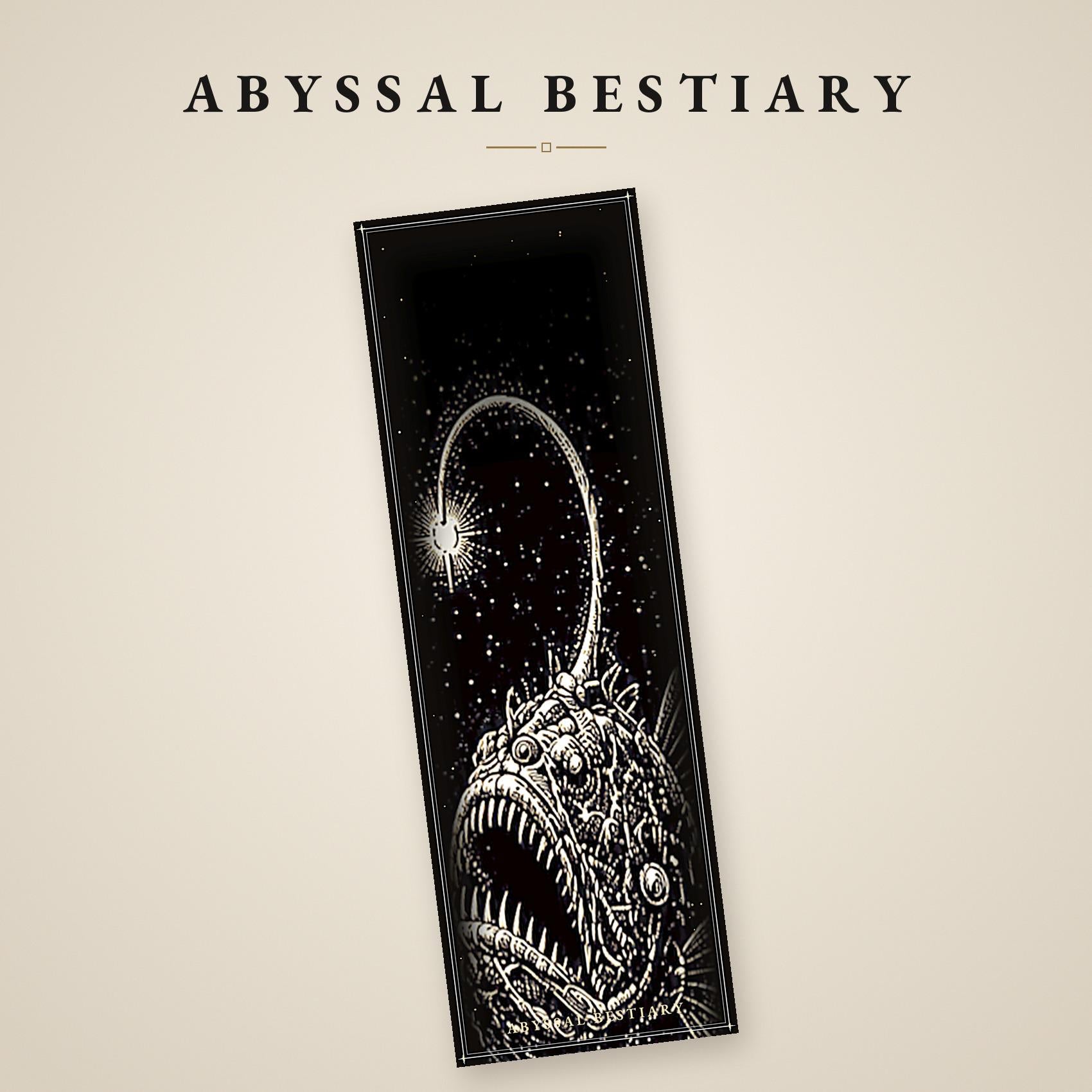 Abyssal Bestiary Bookmarks, Deep Sea Creatures | Gothic Printable Page Markers | Instant Digital Download | Ocean Aesthetic