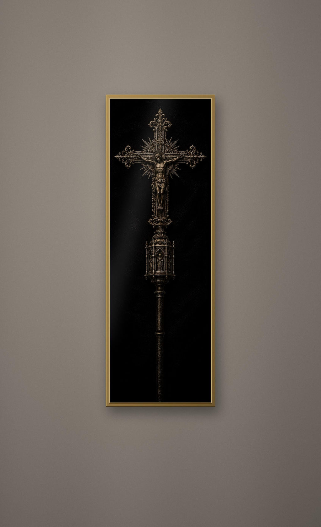 Relics Of Saints Wall Art Collection | Dark Academia Gothic Prints, Black & Gold Illustrations, Digital Download