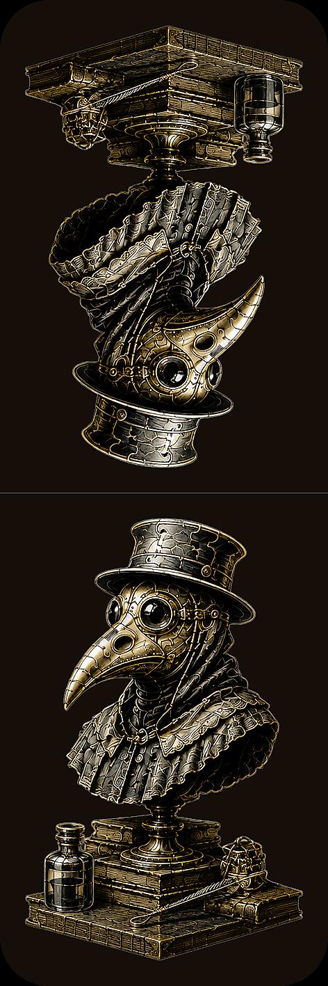 The Forgotten Exhibits Bookmark | Dark Academia Set of 5 | Standard or Magnetic | Gothic Cabinet of Curiosities