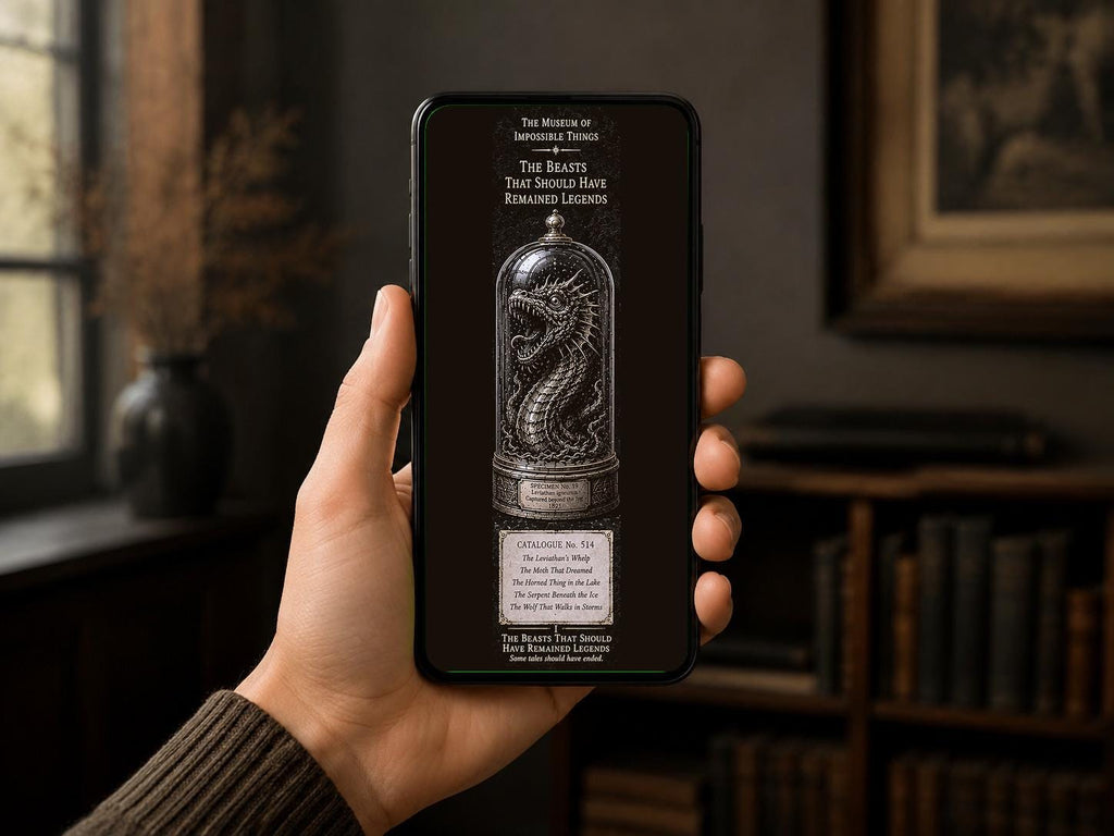 The Beasts That Should Have Remained Legends - Dark Academia Lock Screen | Gothic Museum Wallpaper | Phone Bundle | Digital Download
