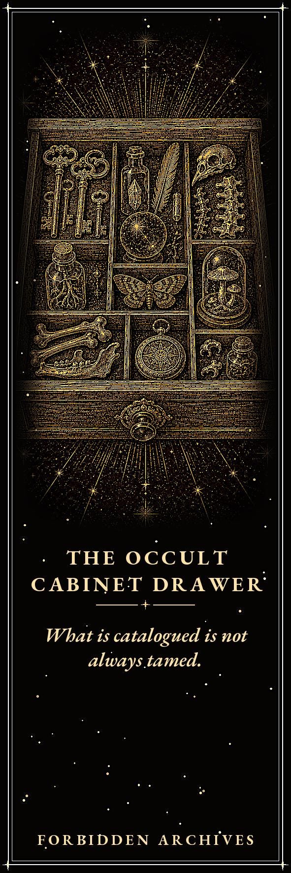 Forbidden Archives Printable Bookmarks | Dark Academia Gothic Bookmark Set | Digital Download Print & Cut