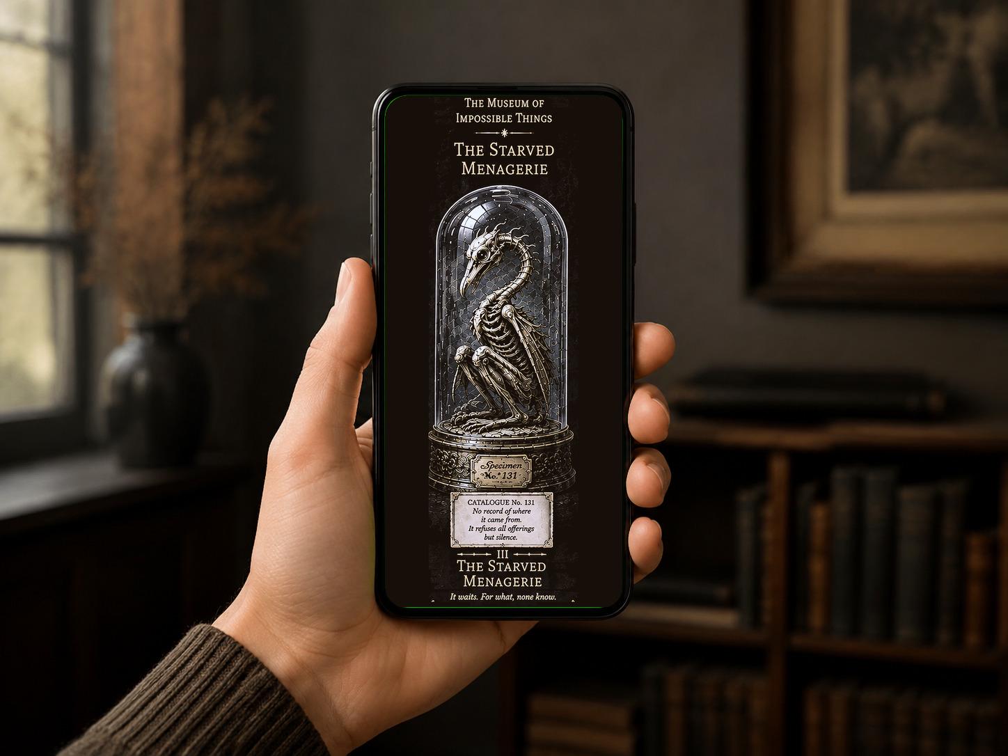 The Forgotten Exhibits Phone Wallpaper Bundle | Lock Screen, Gothic Specimens, Digital Download