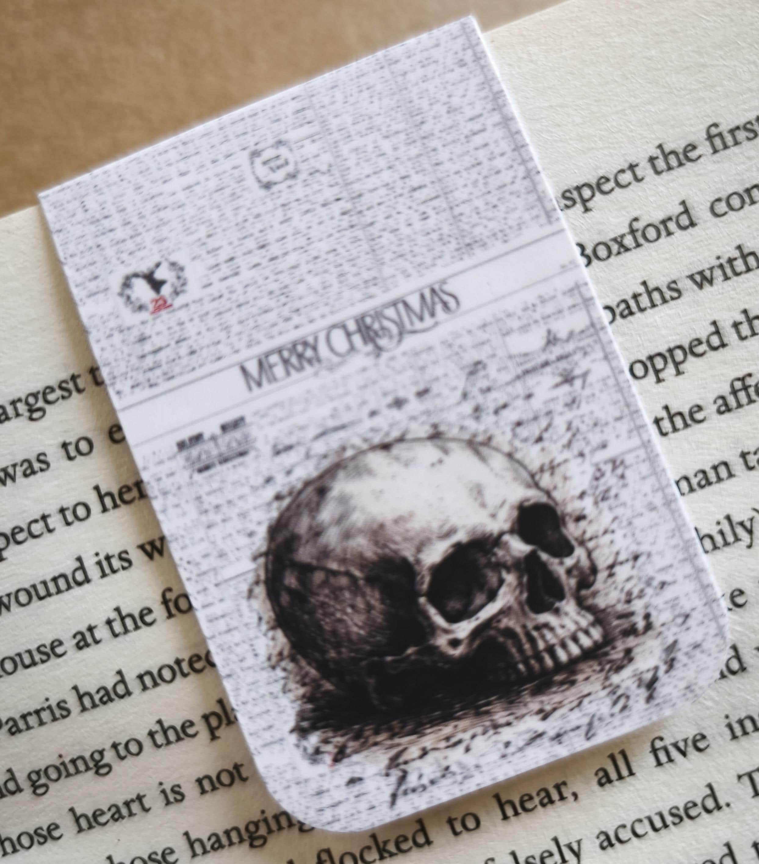 Magnetic Gothic Bookmark, Dark Academia | Cosmic Horror Design | Matte Finish | Literary Gift | Book Page Holder