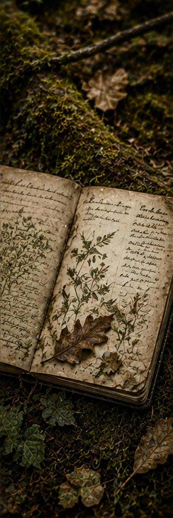 Goblincore Bookmarks Set | Dark Cottagecore Woodland Botanicals (Digital Download)