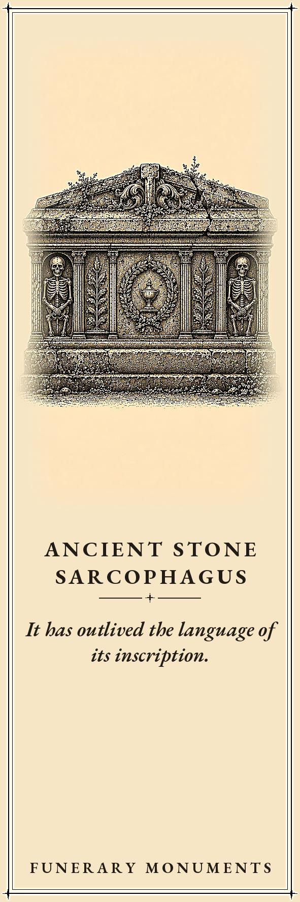 Funerary Monuments Forgotten Cemetery Printable Bookmarks | Dark Academia Gothic Bookmark Set | Digital Download Print & Cut