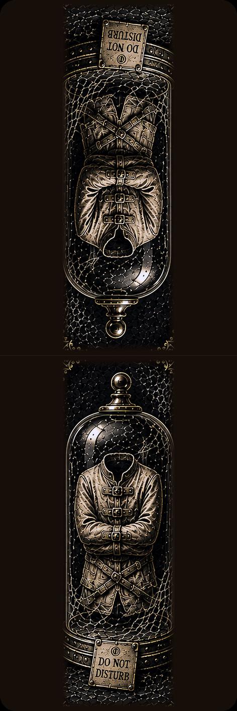 The Silent Confinement Bookmark | Dark Academia Set of 5 | Standard or Magnetic | Gothic Cabinet of Curiosities